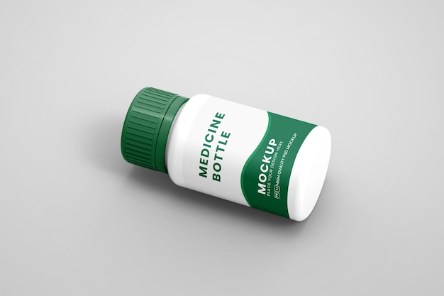 PSD medicine bottle mockup