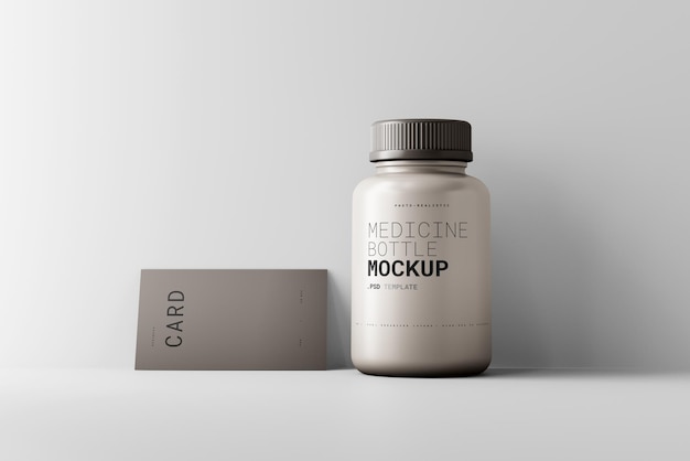 PSD medicine bottle mockup