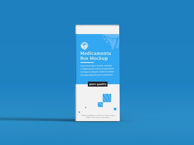 Medicine Box Package Mockup