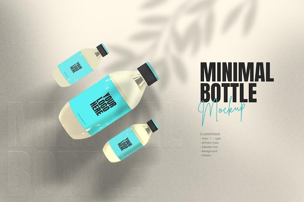 PSD medicine glass bottle mockup design