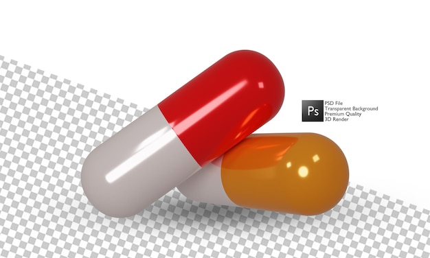 Medicine illustration 3d design