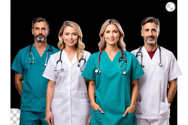 Medicina uniforme assistenza sanitaria squadra di lavoro medico png trasparente