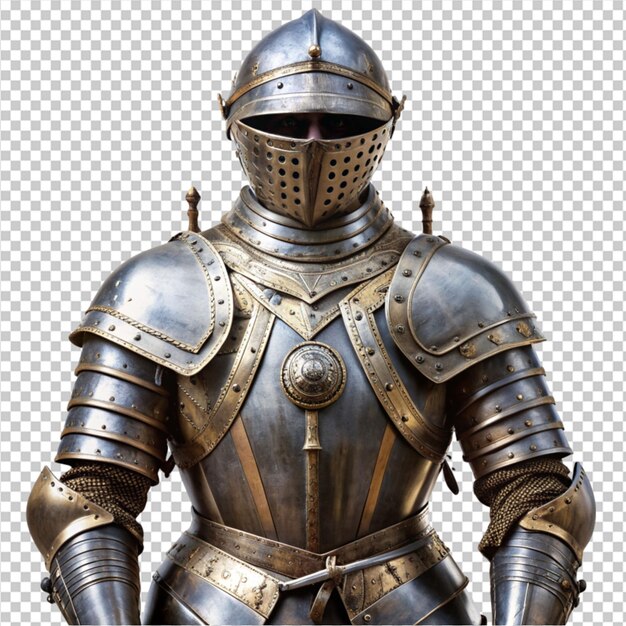 PSD medieval armor on transparent background