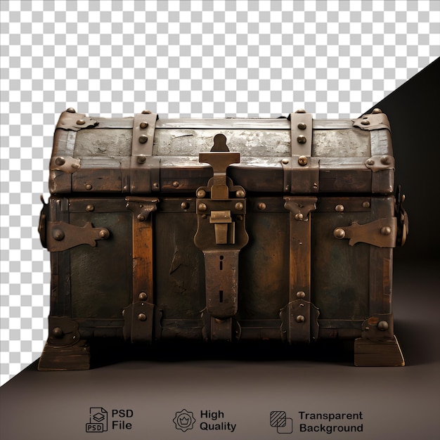 PSD medieval chest isolated on transparent background include png file