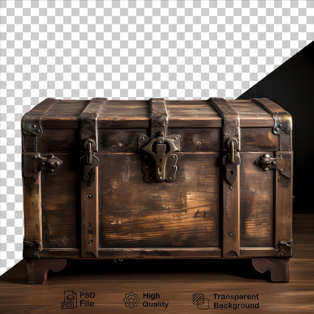 Medieval chest isolated on transparent background include png file