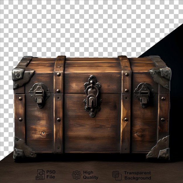 PSD medieval chest isolated on transparent background include png file