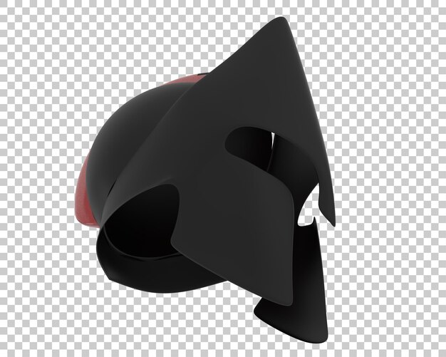 PSD medieval helmet isolated on transparent background 3d rendering illustration