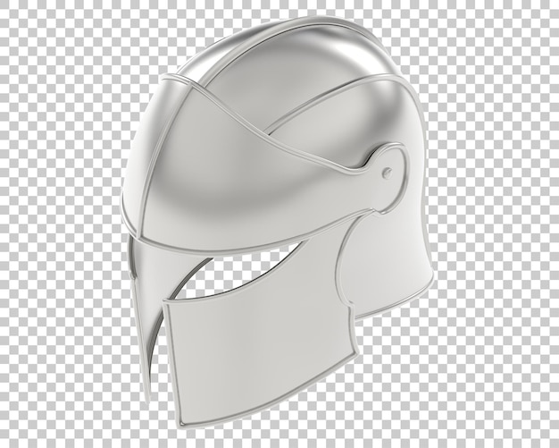 PSD medieval helmet isolated on transparent background 3d rendering illustration