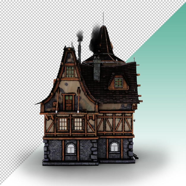 PSD medieval house