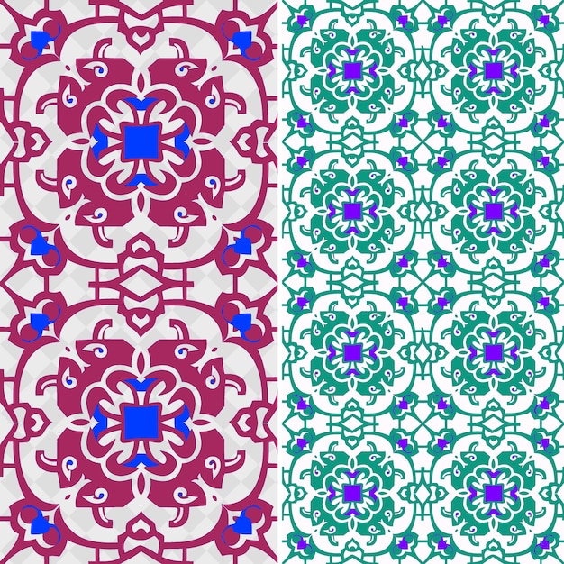 Medieval Illuminated Manuscript Patterns With Geometric Shap Creative Abstract Geometric Vector