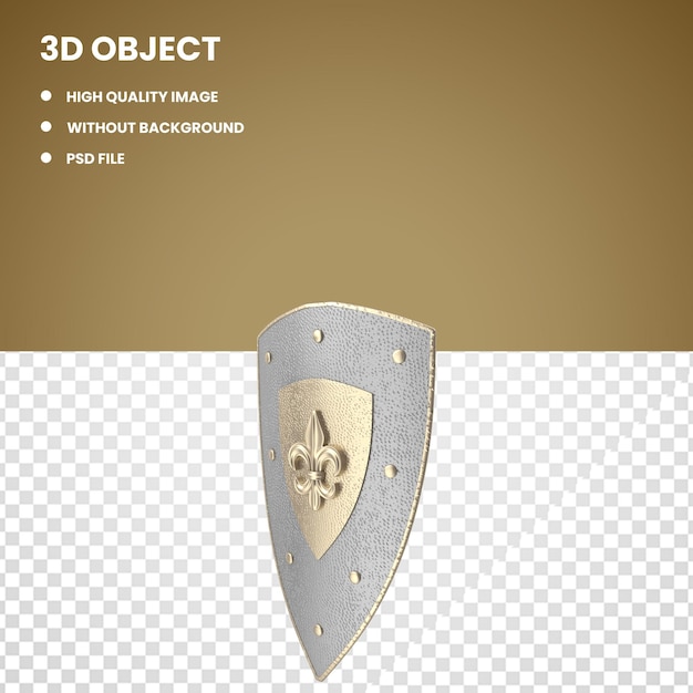 PSD medieval shield