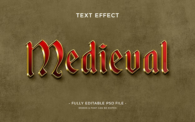 PSD medieval text effect