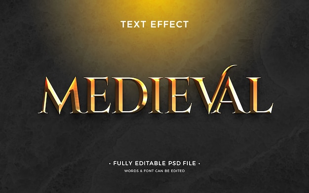 PSD medieval text effect