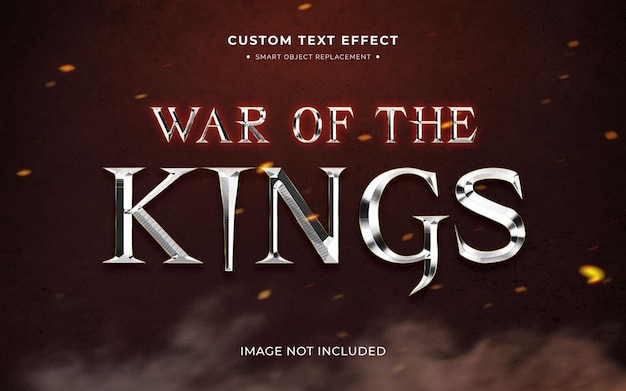 PSD medieval video game 3d text style effect