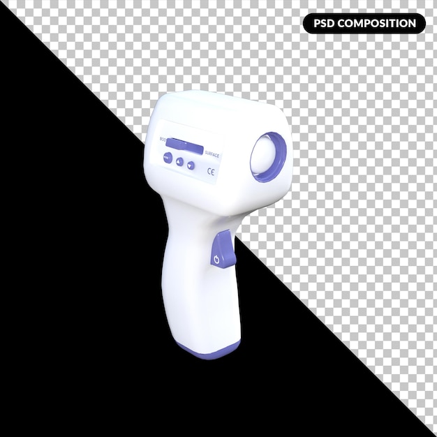 Medisch hulpmiddel geïsoleerde premium psd 3D-rendering