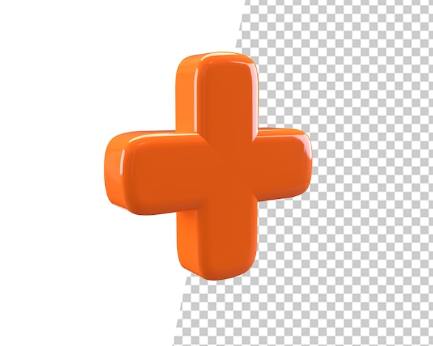 Medisch plus 3d pictogram render