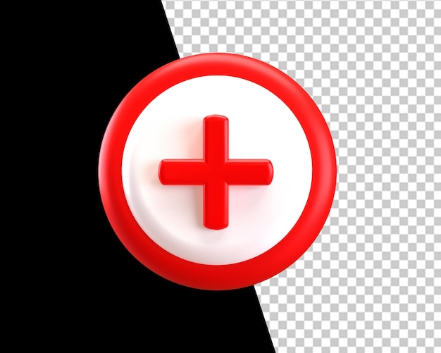 PSD medische zorg logo teken 3d plus pictogram