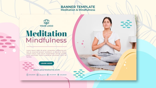 Meditatie en mindfulness banner