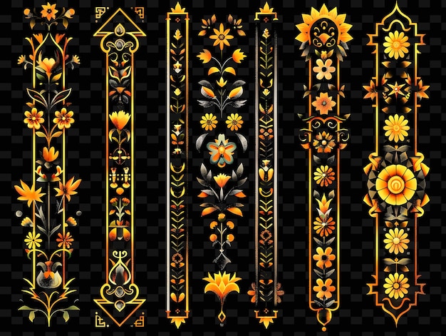 PSD mediterranean style trellises pixel art with intricate mosai creative texture y2k neon item designs