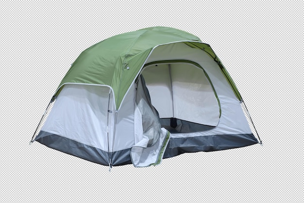 PSD tenda turistica di medie dimensioni per il campeggio durante i viaggi all'aperto