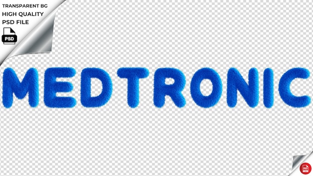 PSD medtronic typografie blauwe fluffy tekst psd transparent