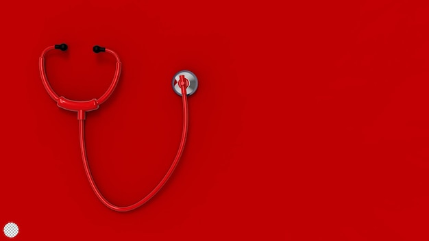 Medyczny Stetoskop 3d Przedstawia Ilustrację Koncepcji Opieki Zdrowotnej Lekarza