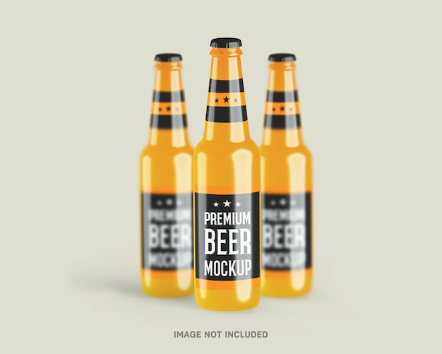 Meerdere bierflesjes mockupjpg