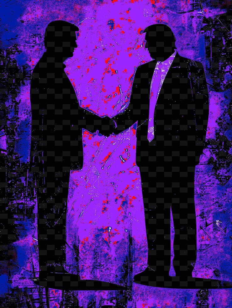 PSD meeting between a presidential candidate and a bitcoin entre flat illustration election campaign
