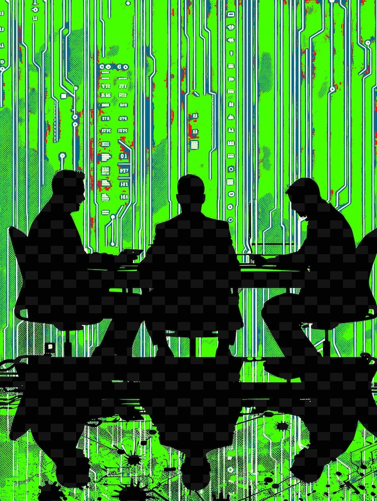 PSD meeting with a presidential candidate and bitcoin industry l flat illustration election campaign