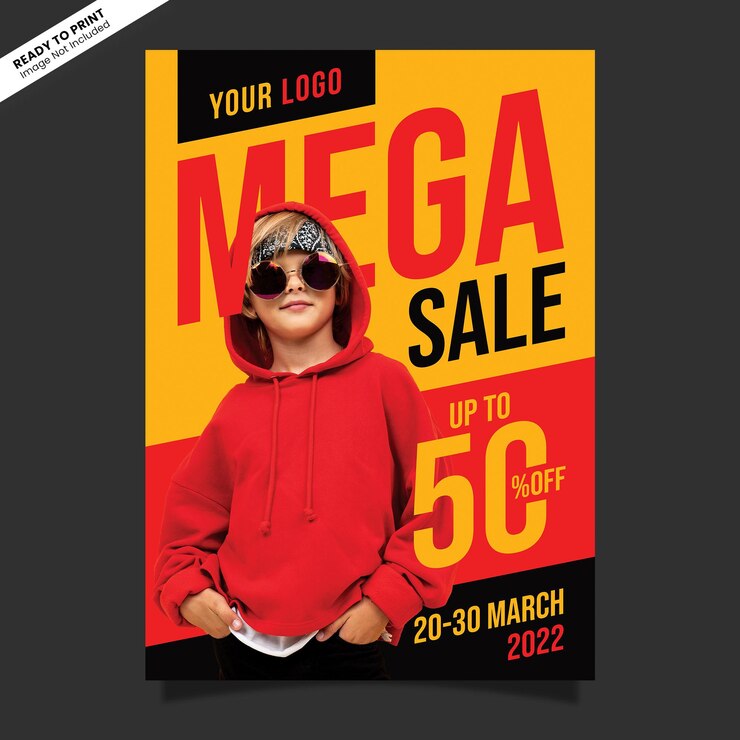 Шаблон флаера Mega Fashion Sale