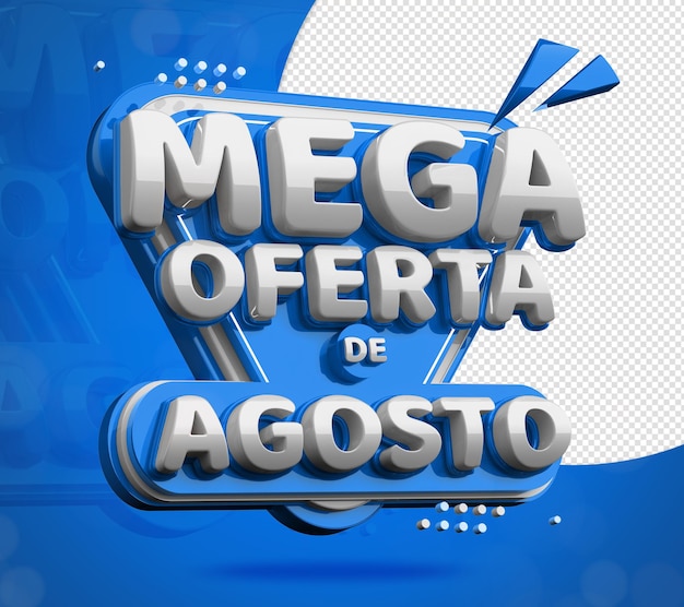 PSD mega offerta di agosto timbri 3d per vendita al dettaglio e commercio