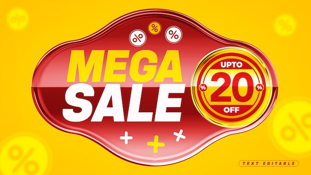 Mega sale 3d red acrylic box 20% off