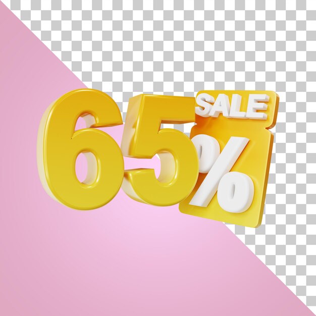 Специальное предложение mega sale 65 процентов 3d-рендеринга