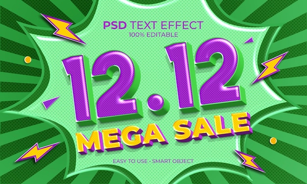 Mega sale text effect