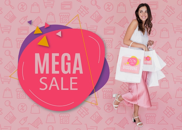 mega sales available for woman section