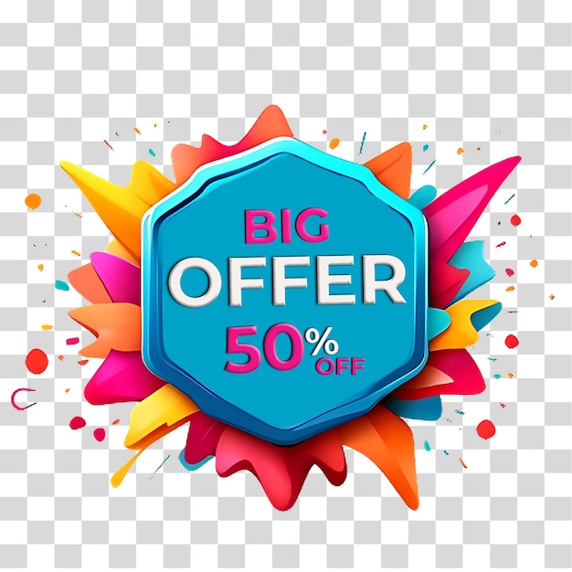 PSD mega special and big discount promotion badge vectors ai generated