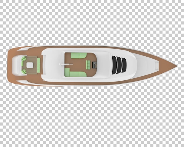 PSD 투명 배경 3d 렌더링 그림에 메가 요트