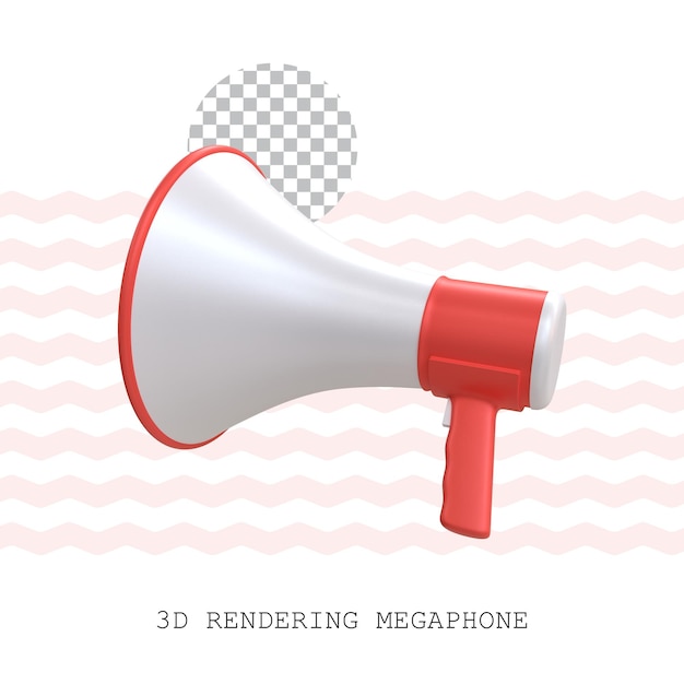 Megafon renderujący 3D