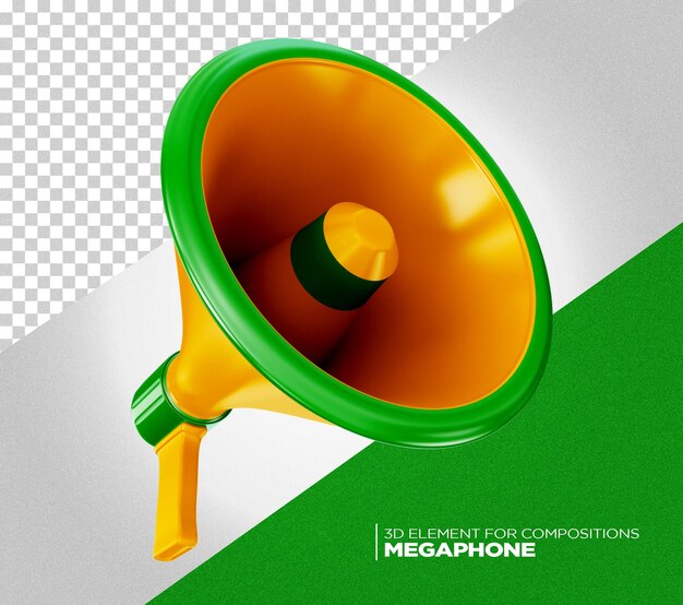 Icona megafono 3d