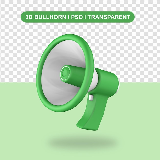 Premium PSD  Megaphone bullhorn