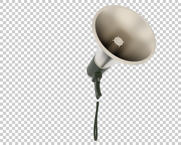 PSD megafono isolato sullo sfondo illustrazione di rendering 3d