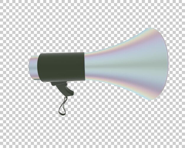 Megaphone isolated on background 3d rendering illustration