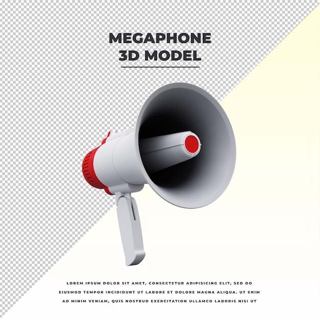 PSD megaphone