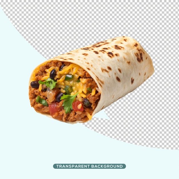 PSD meksykańskie jedzenie burrito