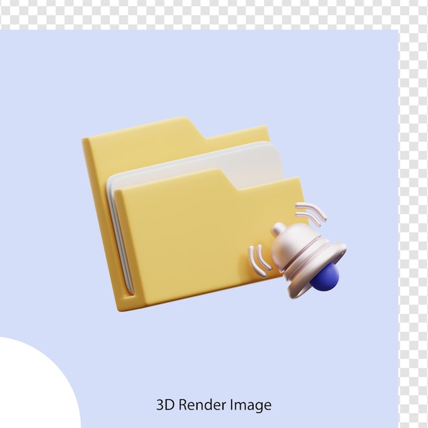 Meldingsmap met 3D-pictogram