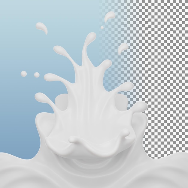 Melk splash vormen Premium Psd