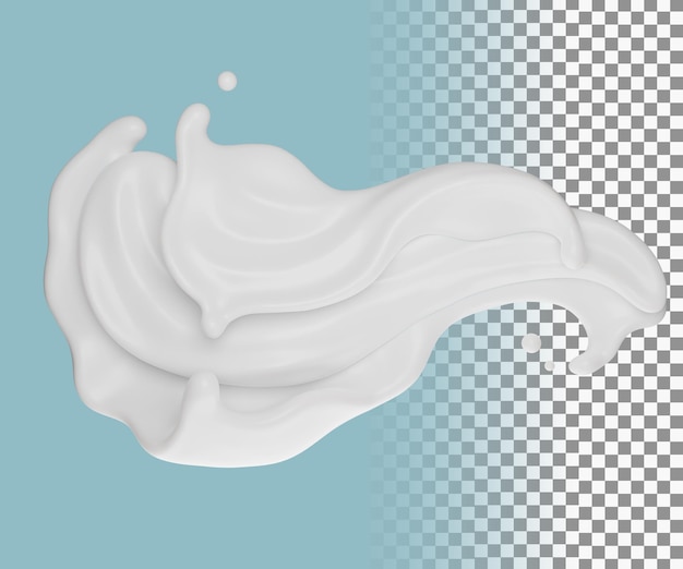 Melk splash vormen Premium Psd