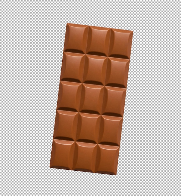 Melkchocolade geïsoleerd van bovenaanzicht