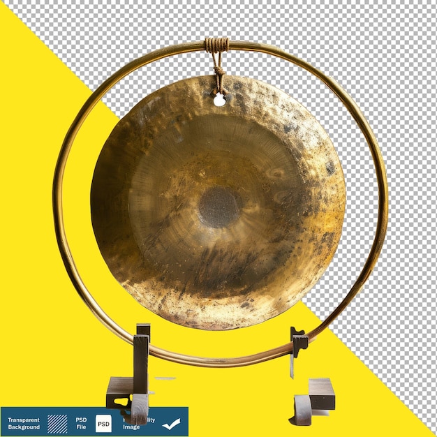 Melodic gong transparent background png psd