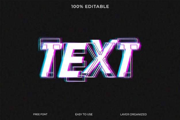 メルト・グローイング PSD テキストエフェクト